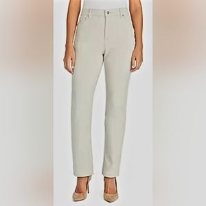 Gloria Vanderbilt Amanda Women's Classic Jeans Stonewood/Cream Stretch Cotton 14